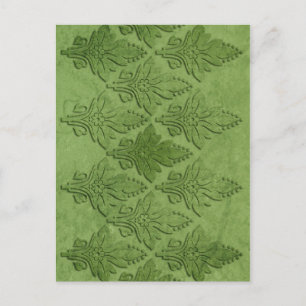 Amoroso: AGED PARCHMENT in GREEN Postcard
