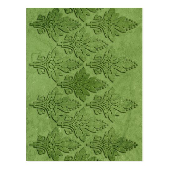 Amoroso: AGED PARCHMENT in GREEN Postcard