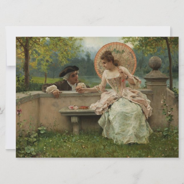 Amorous Conversation in the Park Card (Front)