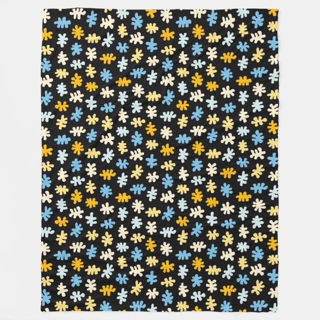 Amorphic Shapes 120322 - Colours 02 Fleece Blanket (Front)