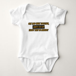 Amos 3:3 KJV Bible Verse Scripture Unisex Baby Bodysuit