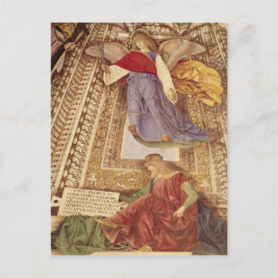 Amos and Angel holding pincers of the Passion Postcard