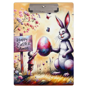 AMOS ~ HAPPY EASTER ~ Bunny and Amos ~ Clipboard
