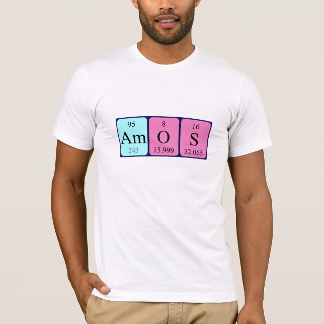 Amos periodic table name shirt (Front)