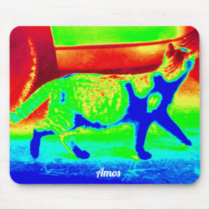 AMOS ~ Personalised Thermal Design ~ Spanish Cat Mouse Pad