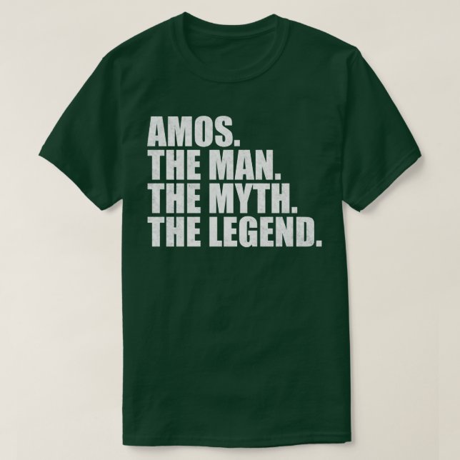 AmosAmos Name Amos given name T-Shirt (Design Front)