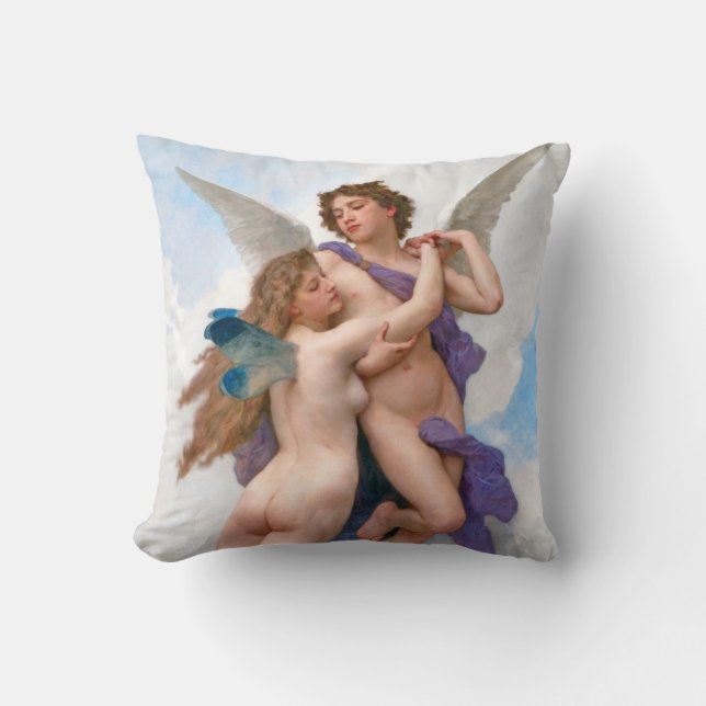 Amour and Psyche, Bouguereau Cushion (Front)