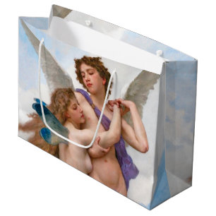 Amour and Psyche, Bouguereau Large Gift Bag
