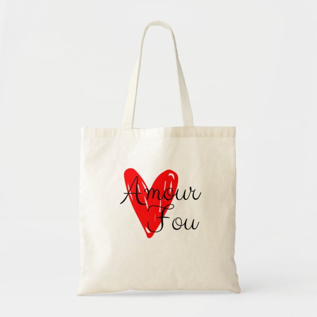 Amour Fou Crazy Love Tote Bag (Front)