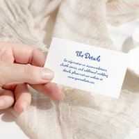 Amour | French Handwritten Blue and White Wedding