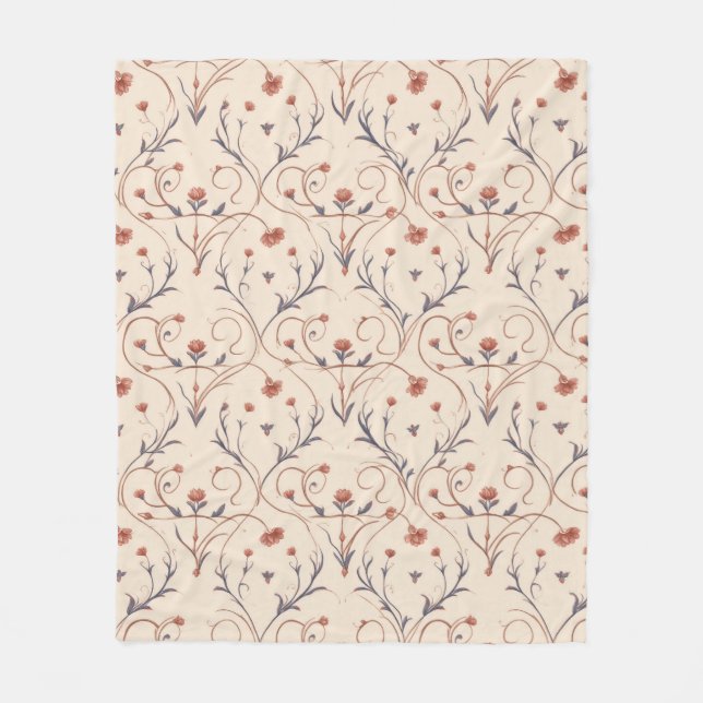 Amour Vine Fleece Blanket (Front)