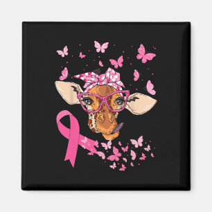 & Bandanna Pink Ribbon Breast Cancer Awareness Magnet