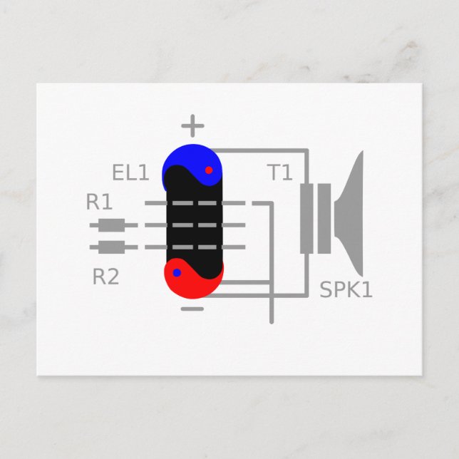 Amp Tube Postcard (Front)