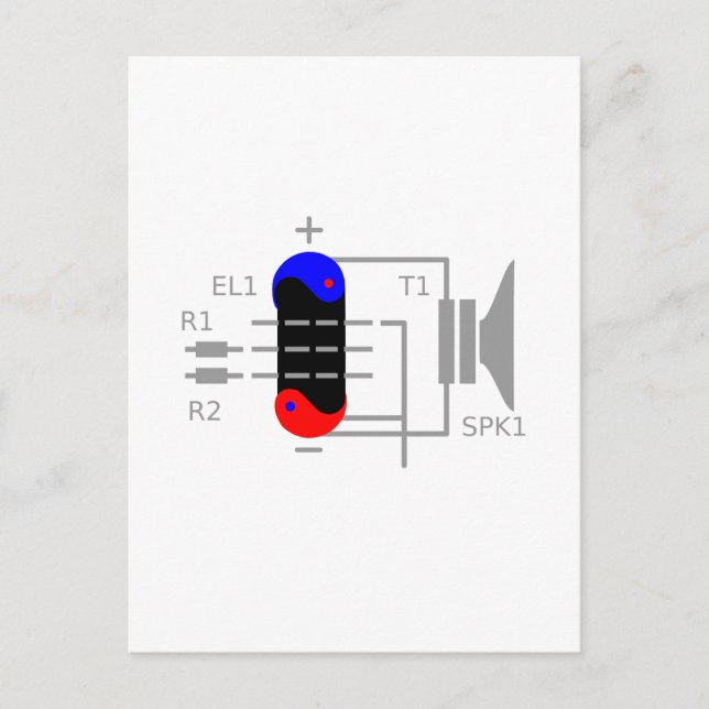 Amp Tube Postcard (Front)