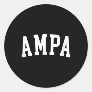 Ampa _2 classic round sticker