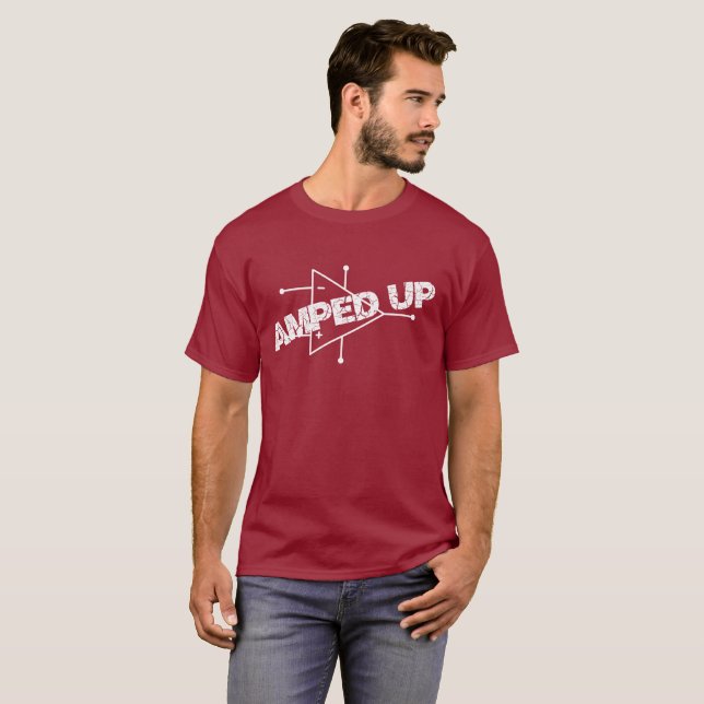 Amped UP! Funny Electronics OpAmp T-Shirt (Front Full)