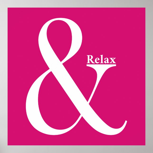 Ampersand And Relax Poster (Front)