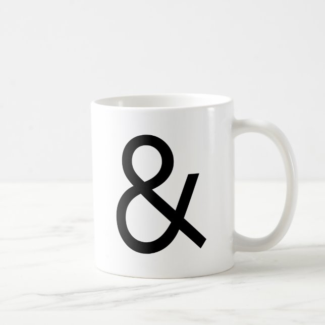 Ampersand - Black Coffee Mug (Right)
