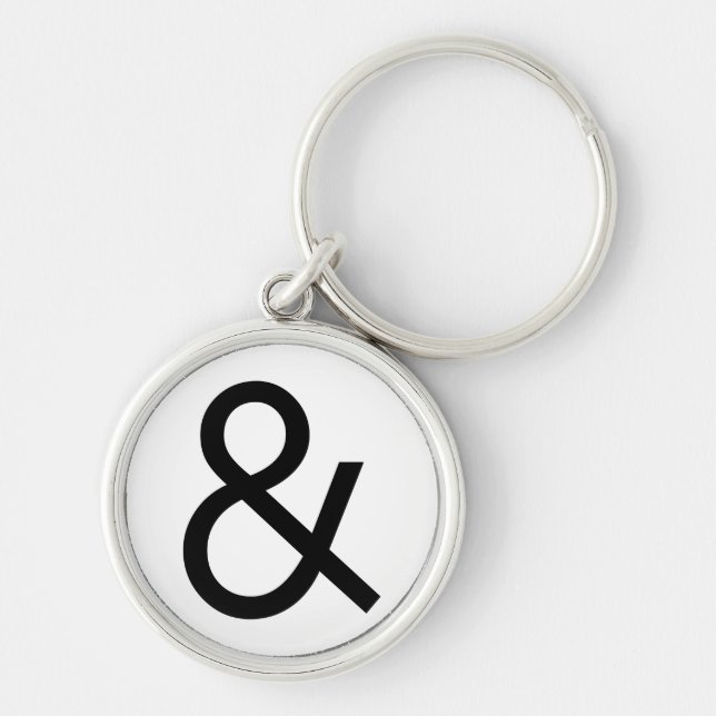 Ampersand - Black Key Ring (Front)