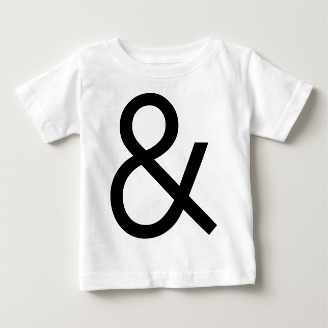 Ampersand - Black on light Baby T-Shirt (Front)