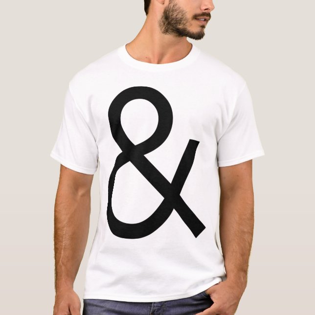 Ampersand - Black on light T-Shirt (Front)