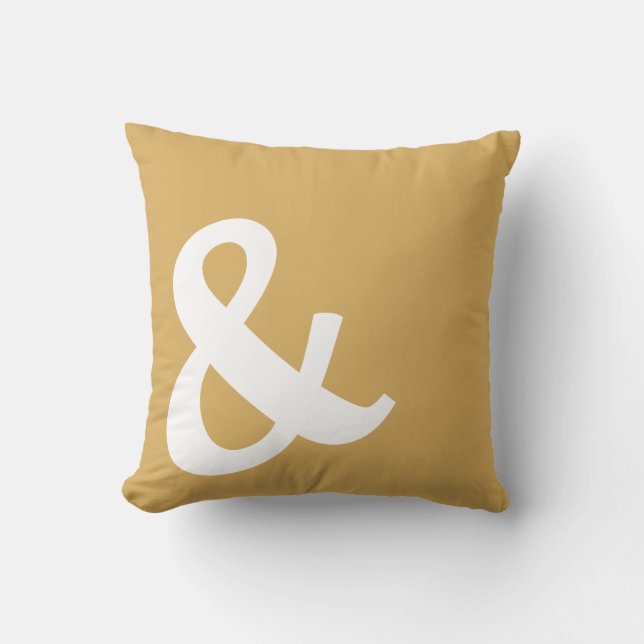 Ampersand Bold (and) Sign Cushion (Front)