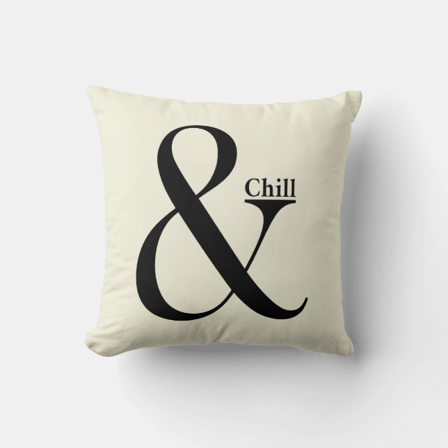 Ampersand Chill Cushion (Front)