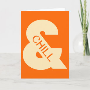 Ampersand Chill Minimalist Postcard