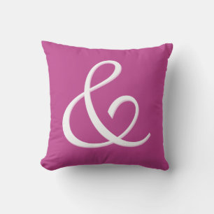 Ampersand Initial letter Monogram - cushion