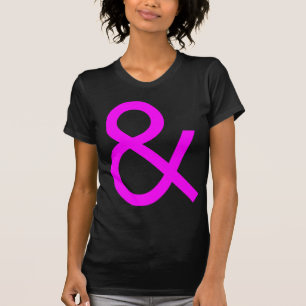 Ampersand - Magenta on Dark T-Shirt