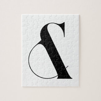 Ampersand Minimalist Modern Art Jigsaw Puzzle