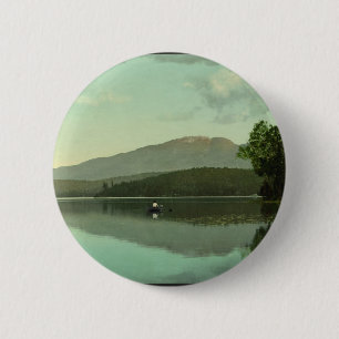 Ampersand Mountain at Round Lake (Middle Saranac) 6 Cm Round Badge