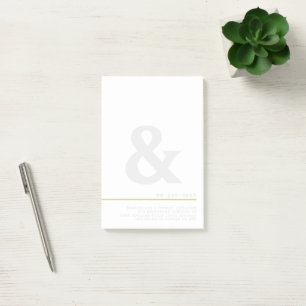 Ampersand Musings Minimal Typography Post-it Notes