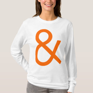 Ampersand - Orange on Light T-Shirt