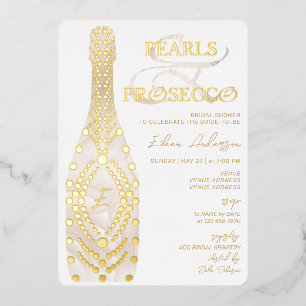 Ampersand Pearls & Prosecco Bridal Shower Gold