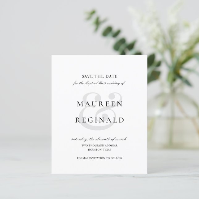 Ampersand Photo Budget Wedding Save the Date (Standing Front)