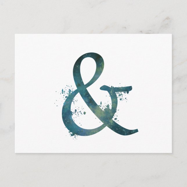 Ampersand Postcard (Front)