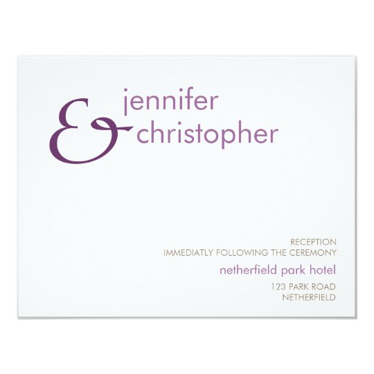Ampersand :: Reception Invitation