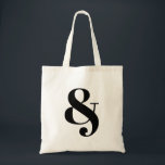 Ampersand stylish tote bag<br><div class="desc">An ampersand represents the conjunction. Perhaps this logogram has a special meaning for you. Get it on a tote bag.</div>