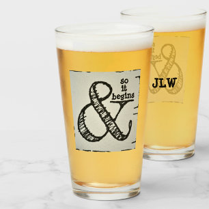 Ampersand Symbol And So It Begins Fun Glass
