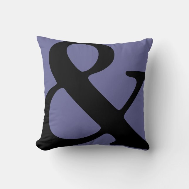 Ampersand Type Pillow in Twilight (Front)