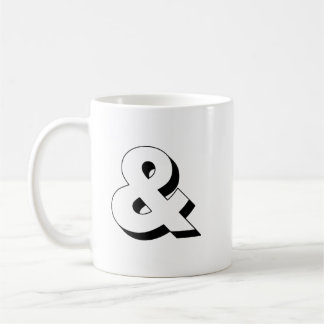 Ampersand Typography Blackline Coffee Mug