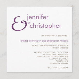 Ampersand :: Wedding Invitation