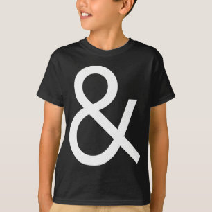 Ampersand - White on Black T-Shirt
