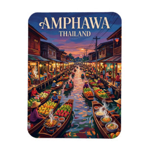 Amphawa Floating Market Thailand Magnet