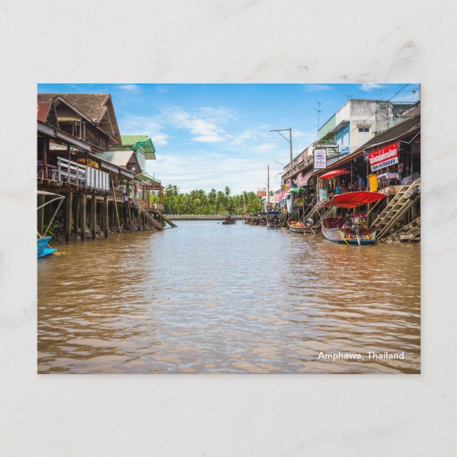 Amphawa, Thailand Postcard (Front)