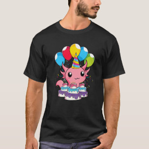 Amphibian Birthday Party Mexican Salamander Cute A T-Shirt
