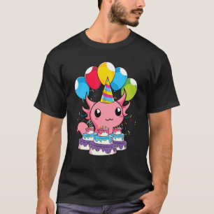 Amphibian Birthday Party Mexican Salamander Cute A T-Shirt