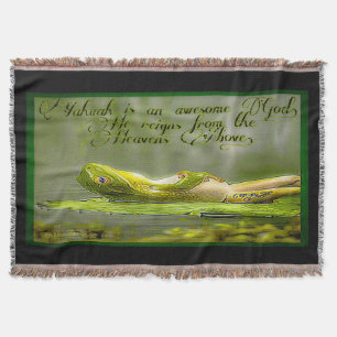 Amphibian Models: Frog Laze 01-02 Throw Blanket