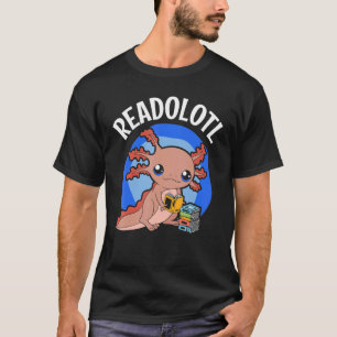 Amphibian Salamander Readolotl Book Reading Bookwo T-Shirt